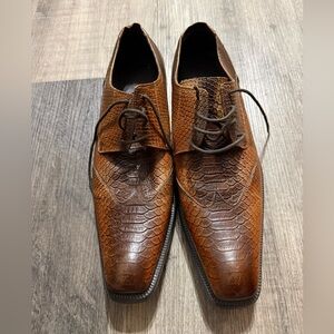 Jm weston Elegant Brown Leather Men's Dress Shoes